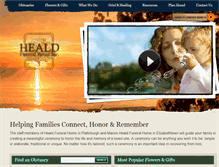 Tablet Screenshot of healdfuneralhomeinc.com